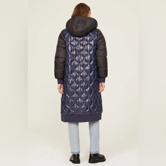 OOF | Long Quilted Puffer Coat size 42/6 - Picture 3 of 5